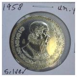 Five Silver Coins From 1800-1900