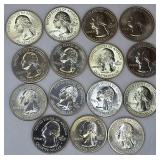 Fifteen (S) Mint Marked  America The Beautiful Proof Coins.  Mixed Years Uncirculated !