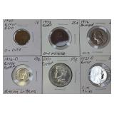 Six US Error Coins Great Collection of coins! Look at the pictures you decided