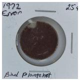 Six US Error Coins Great Collection of coins! Look at the pictures you decided