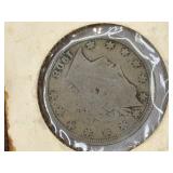 Five V Nickels dated from 1908 to 1912 - Nice old coins.