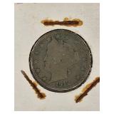 Five V Nickels dated from 1908 to 1912 - Nice old coins.