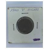 Five V Nickels from 1899 to 1902, all with readable dates. A great addition to any collection!