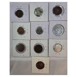 Ten Error Coins: Various Errors Across Different Denominations