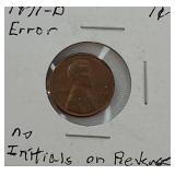 Ten Error Coins: Various Errors Across Different Denominations