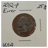 Ten Error Coins: Various Errors Across Different Denominations