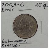 Ten Error Coins: Various Errors Across Different Denominations