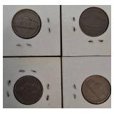 A mixed lot of nickels, dating from the years 1940 to the 1980s, came from an old nickel collection.