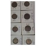 A mixed lot of nickels, dating from the years 1940 to the 1980s, came from an old nickel collection.