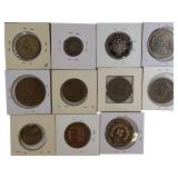 Ten Old World Coins from Different Countries and Domination