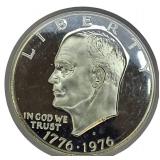 1976 Bicentennial Eisenhower Dollar (Silver) - Deep Cameo (Proof)