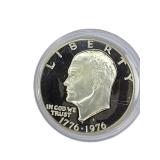 1976 Bicentennial Eisenhower Dollar (Silver) - Deep Cameo (Proof)