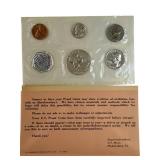 1961 Silver Proof Set 5 coins :Half Dollar, Quarter, Dime, Nickel, Penny