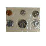 1961 Silver Proof Set 5 coins :Half Dollar, Quarter, Dime, Nickel, Penny