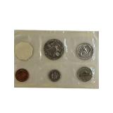 1961 Silver Proof Set 5 coins :Half Dollar, Quarter, Dime, Nickel, Penny