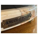 French Figural Mantle Clock Cupid