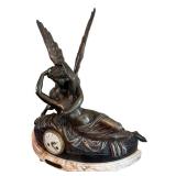 French Figural Mantle Clock Cupid