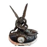 French Figural Mantle Clock Cupid