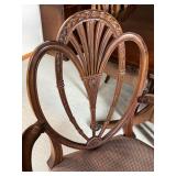 Vintage Art Deco Inspired Dining Room Table and Chairs Set