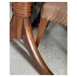 Vintage Art Deco Inspired Dining Room Table and Chairs Set