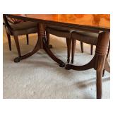Vintage Art Deco Inspired Dining Room Table and Chairs Set