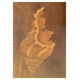 Vintage Wooden Display Cabinet with Glass Doors