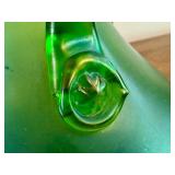 Antique Loetz Art Glass Vase with Triple Handle Design