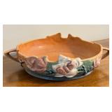 Vintage Roseville Magnolia Console Bowl with Floral Design