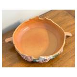 Vintage Roseville Magnolia Console Bowl with Floral Design