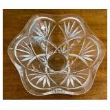 Marquis by Waterford Lead Crystal Fan and Wedge Bowl