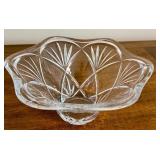 Marquis by Waterford Lead Crystal Fan and Wedge Bowl