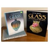 Collection of 3 Glass Art Reference Books including Victor Arwas: Glass Art Nouveau to Art Deco