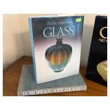 Collection of 3 Glass Art Reference Books including Victor Arwas: Glass Art Nouveau to Art Deco