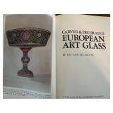 Collection of 3 Glass Art Reference Books including Victor Arwas: Glass Art Nouveau to Art Deco