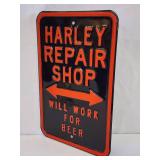 Harley Davidson Stamped Steel Metal Sign