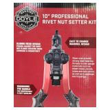 NIB 10" Professional Rivet Nut Setter Kit