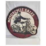 Wooden Motorcycle Sales Sign