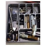 Assortment of Air Tool Accessories and Hose