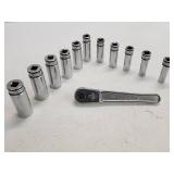 Snap-On 3/8 Socket Wrench set with wrench