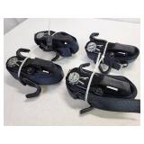 (4) Black Ratchet Straps