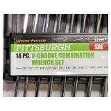 Complete set of Standard Open Box Wrenches