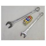 (2) Heavy Equipment Open Box End Wrenches
