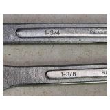 (2) Heavy Equipment Open Box End Wrenches