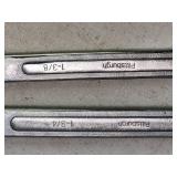 (2) Heavy Equipment Open Box End Wrenches