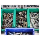 Large Assortment of Hardware in Organizers