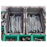 Large Assortment of Hardware in Organizers