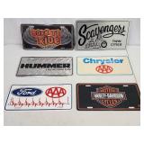 (6) Assorted Garage Wall Decor