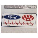 (6) Assorted Garage Wall Decor