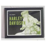 Harley Davidson Framed Picture