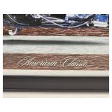 American Classic Motorcycle Wooden Framed Picture